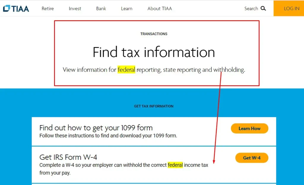 What is the federal ID number for TIAA?