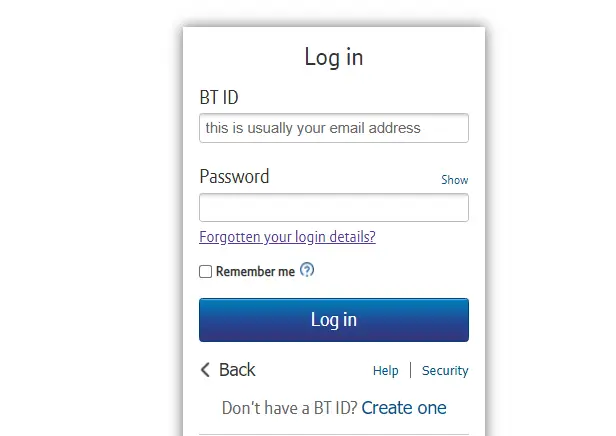 BT Sport Login