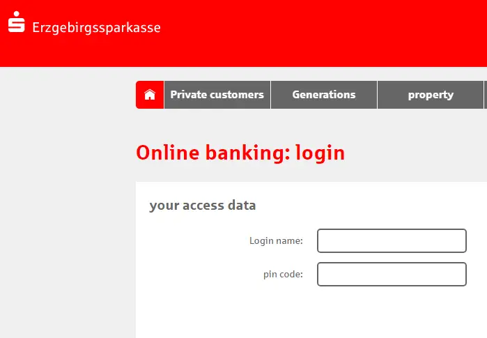 Erzgebirgssparkasse Login