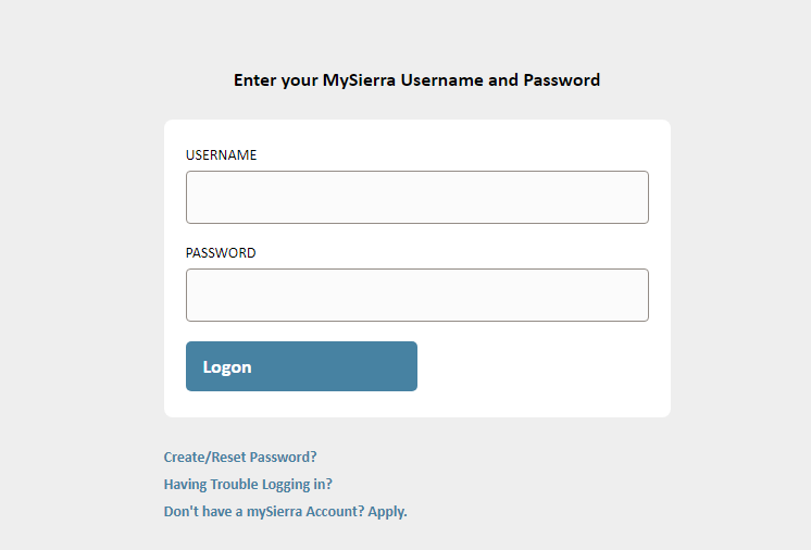 How To Mysierra Login @ Create An New Account For Myaccess.Sierracollege.Edu
