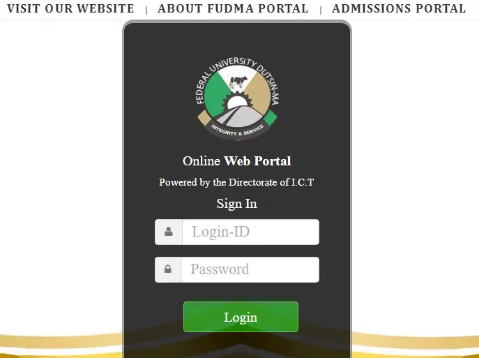 How To Fudma Login & Register Portal.fudutsinma.edu.ng