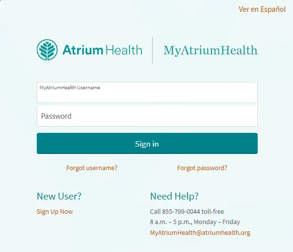 How To Myatriumhealth Login & New User Registre My.atriumhealth.org