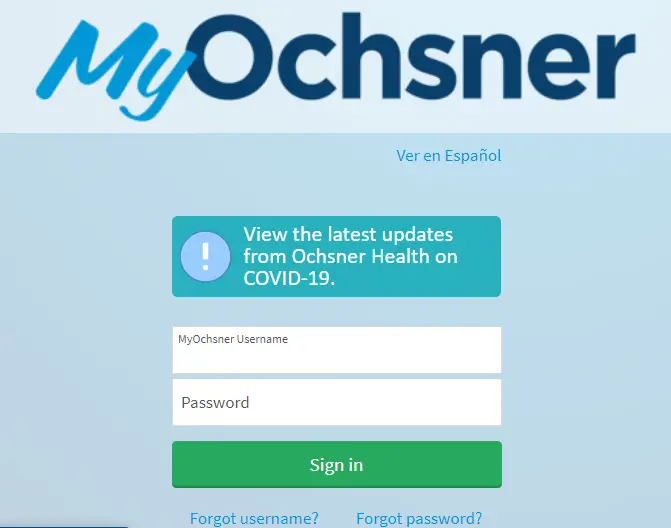 MyOchsner Login