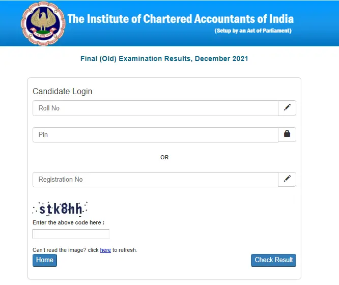 How To Check ICAI Result 2020 & Icai Login official website