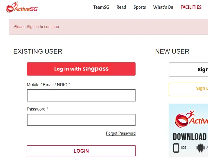 How To Activesg Login & Register New Members.Myactivesg.com