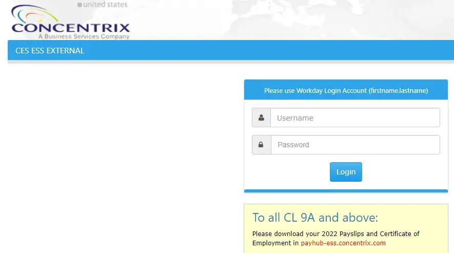 How To Payhub-Ess.com Login & Ess-External.Concentrix.Com