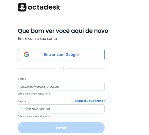 How To Octadesk login & Dashboards Pt.octadesk.com