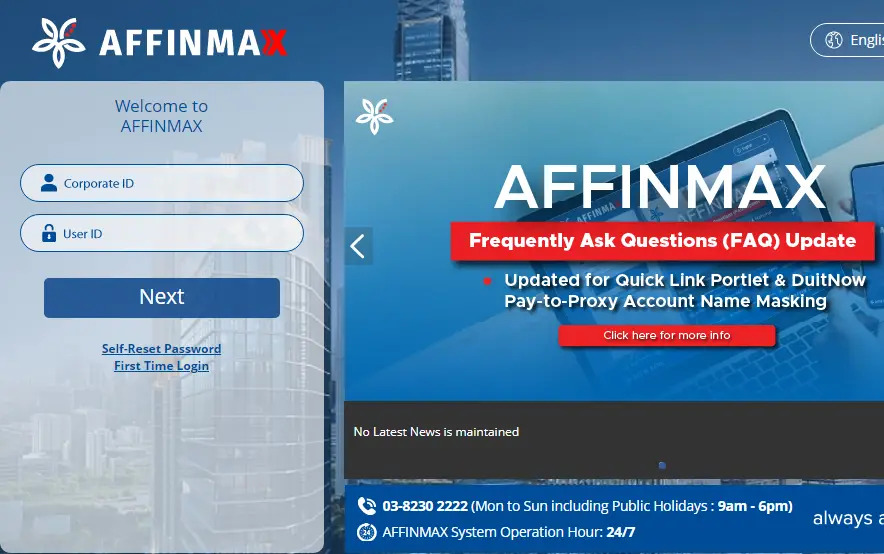 Affinmax Login & First Time Register Corporate.Affinmax.com