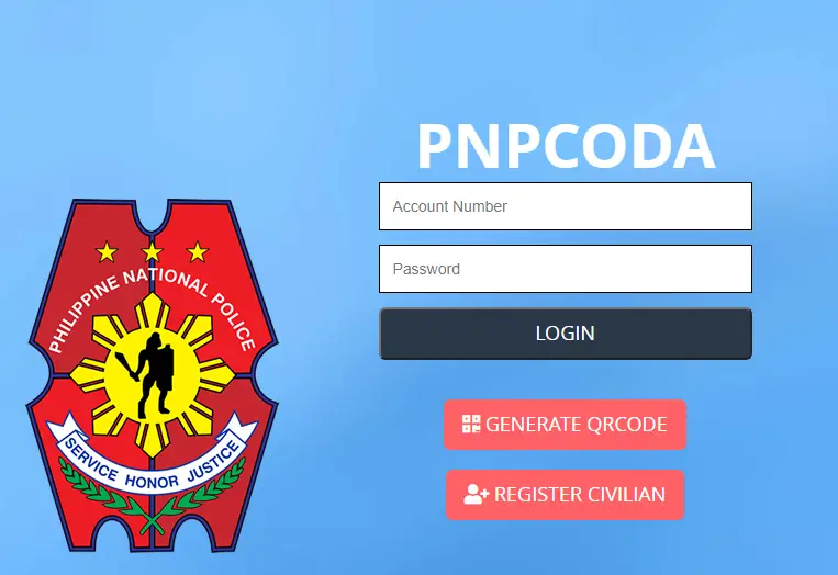 How To Pnpcoda Login & Register Civilian Pnpcoda.net