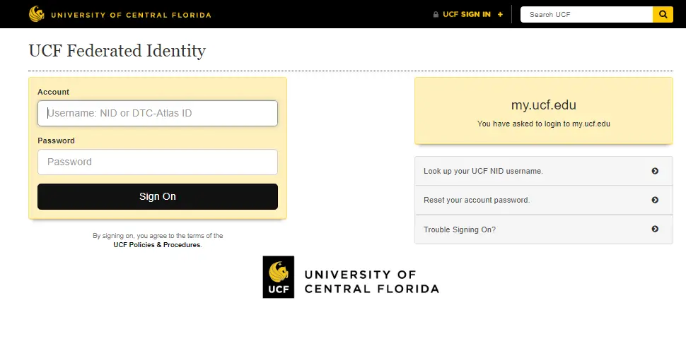 How To Myucf Login & New Registration My.ucf.edu