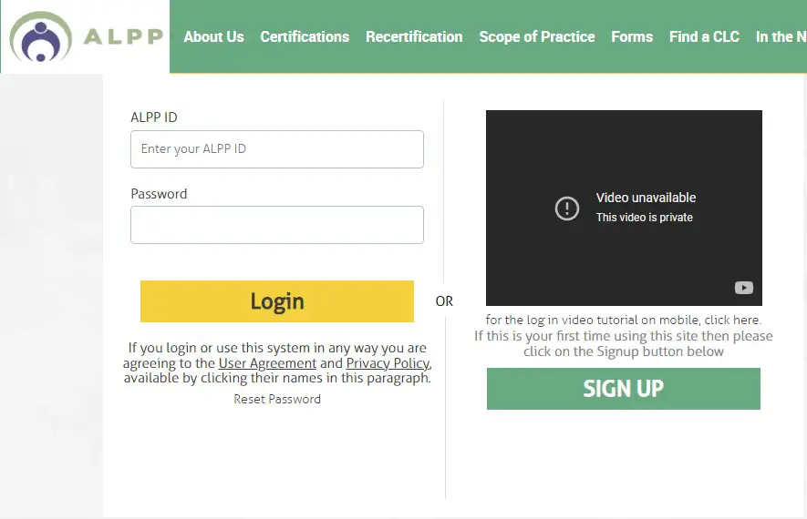 How To Alpp Login @ New Registration Alpp.org/index.