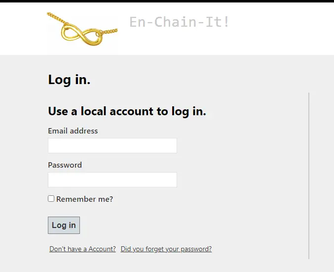 How To Enchain login & Enchainit.azurewebsites.net