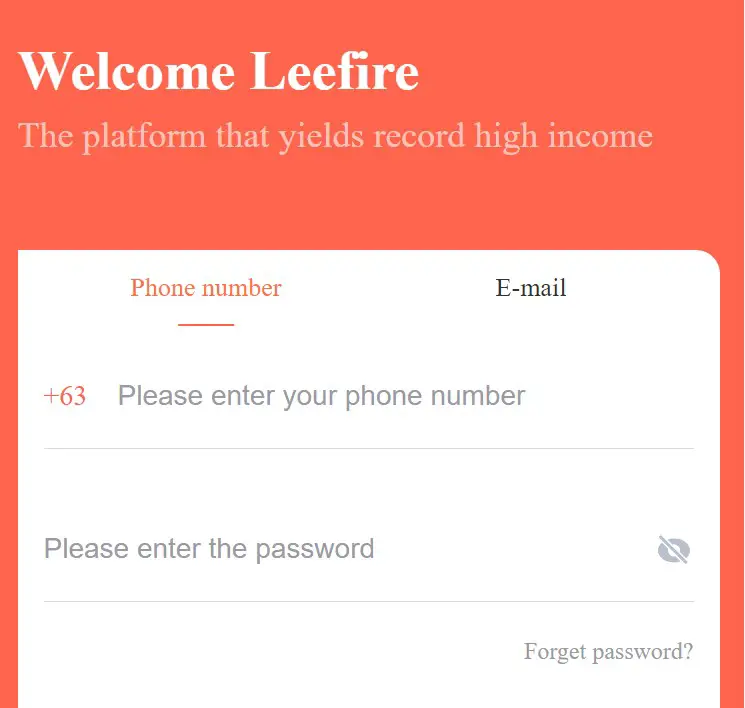 How To Leefire Login @ Register New Account Leefire.com