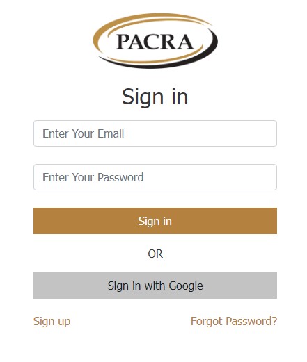 How To Pacra Login @ Register New Account Pacra.com