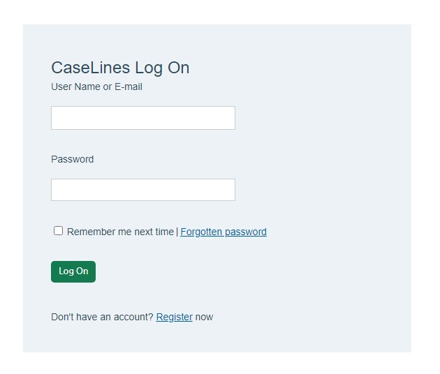 Caselines Login