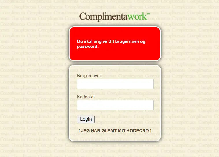 How To Complimenta Login & VPN.Complimentawork.dk