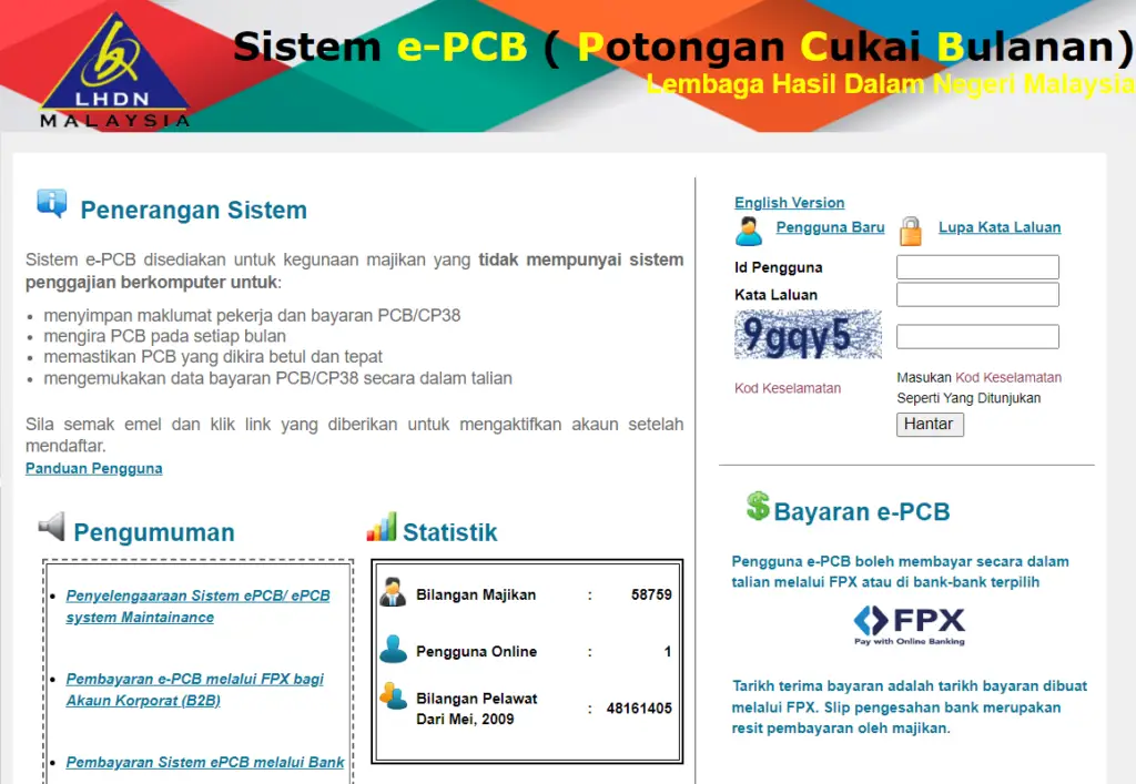 How To Epcb Login & New Users Account Ekls.hasil.gov.my