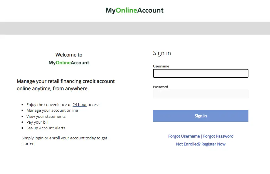 Myonlineaccount net Login