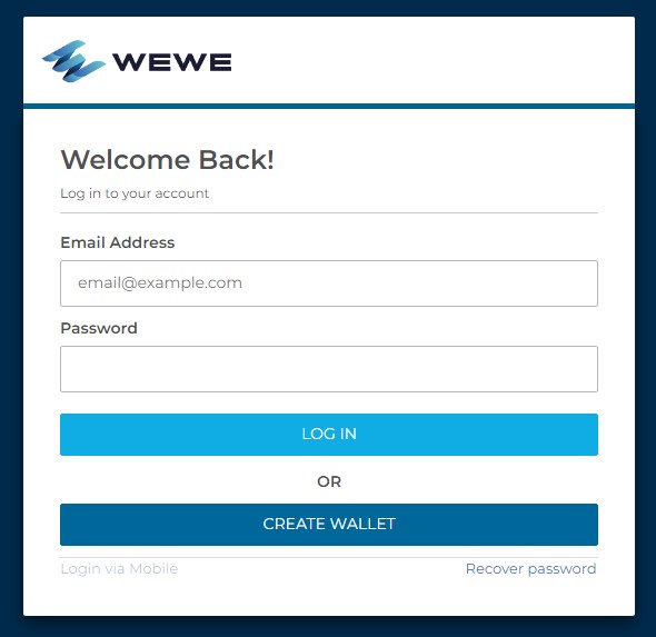 How To Wewe Login & New Account Wewe.global