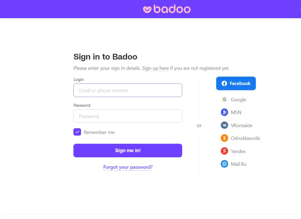 How To Badoo Login In Homepage Step By Step