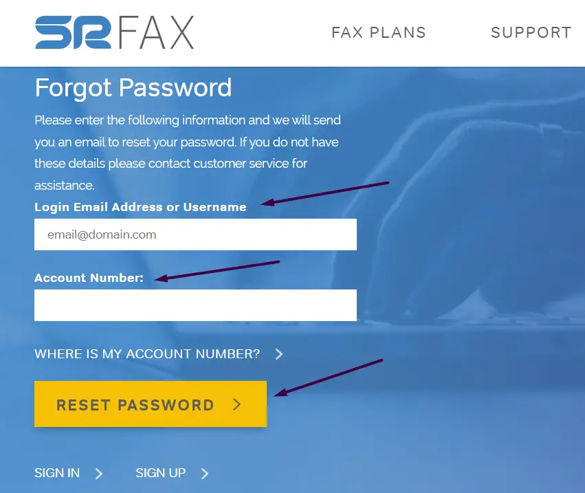 Srfax Login: Easy Steps to Reset the Password