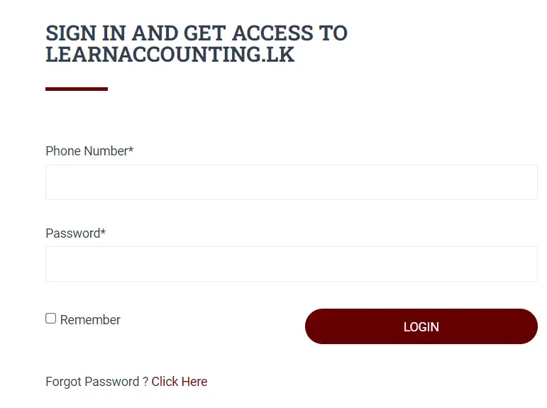 How To Learnaccounting.lk Login & Register With Account