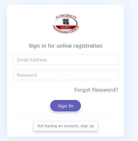 How To Ahpc Login & Register New Account