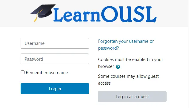 How To Learnousl.ou.ac.lk Login