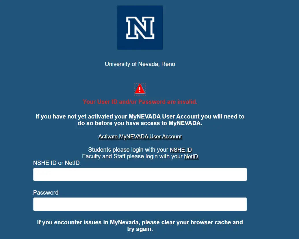 Mynevada Login