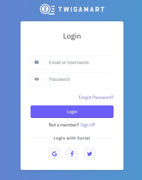 How To Twigamart Login & Registration With Account