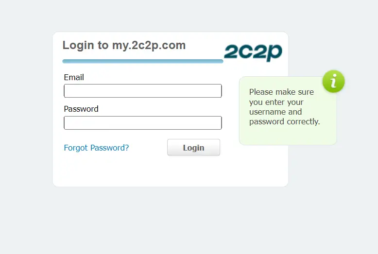 How To 2c2p login & Register Yor Passwerd