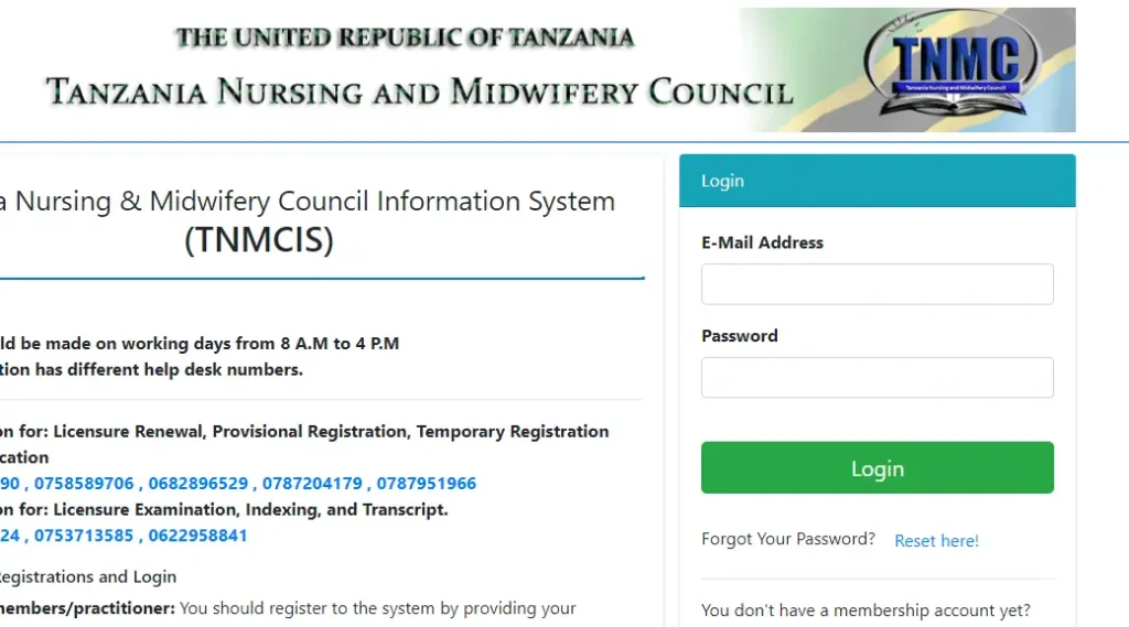 Tnmcis Login & Click Here To Register Tnmcis.tnmc.go.tz