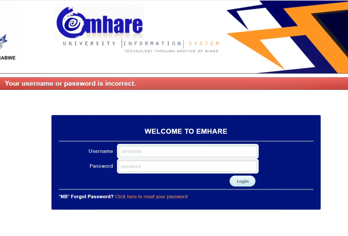 How To Emhare Login & New Student Registration 154.120.229.42