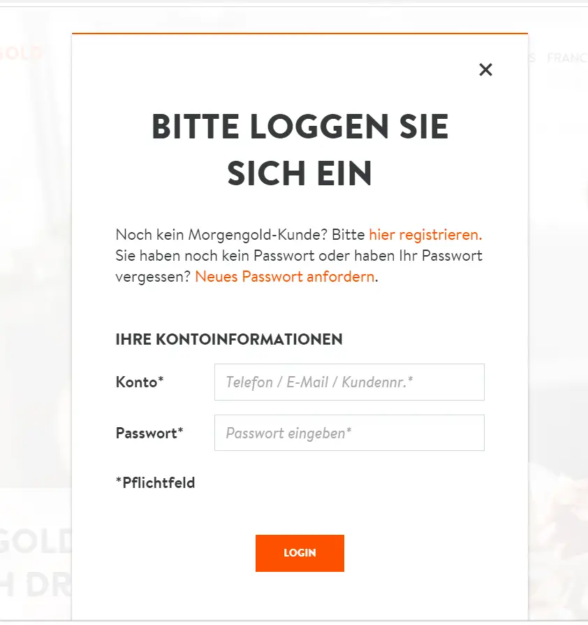 How To Morgengold Login Guide To www.morgengold.de