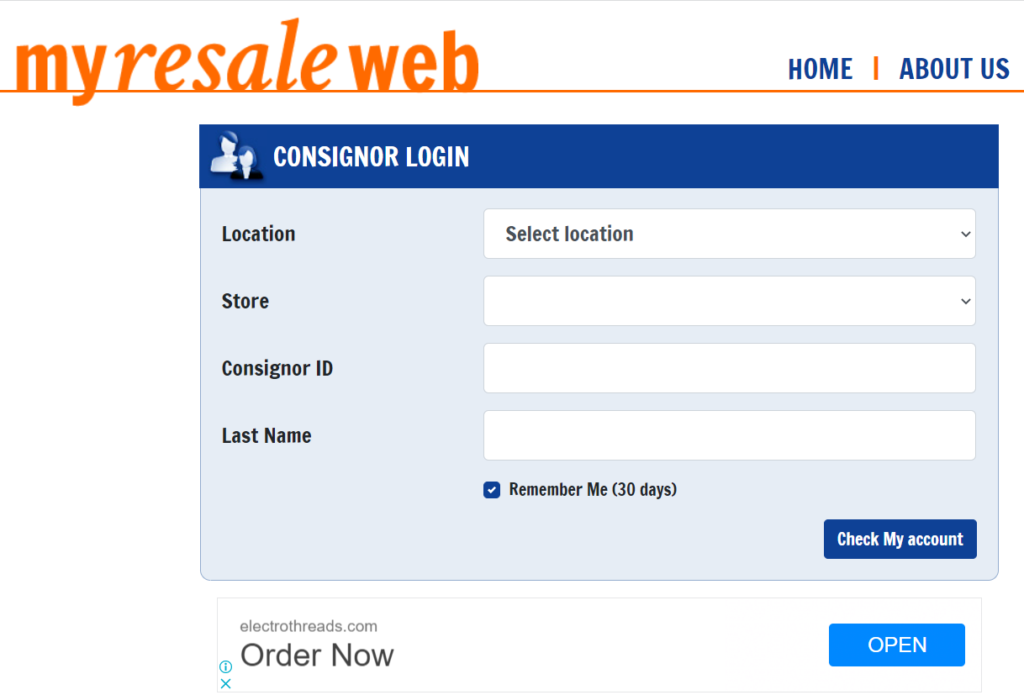 Myresaleweb Login