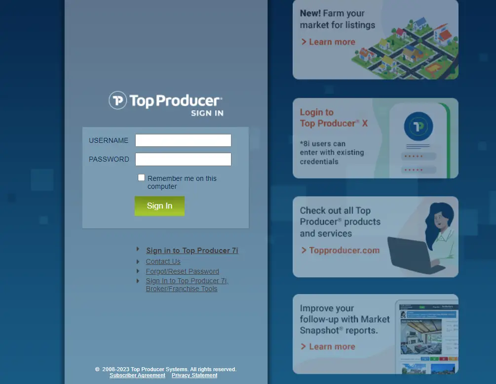 Topproducer8i login & Forgot Password [Step by Step Process]