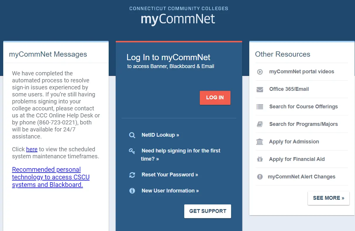 How To Mycommnet Login & New Student Register