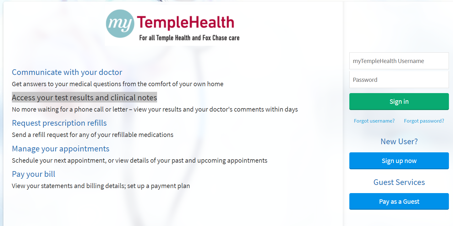 How to mytemplehealth Login & Register My.templehealth.org