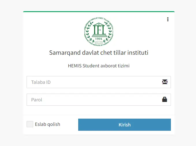 How To Student Samdchti uz Login & Register Student.samdchti.uz