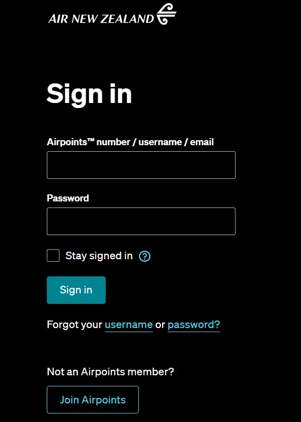 How Do I Airpoints Login & Guide In To Airnewzealand.co.nz