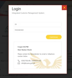 How To ICUMS Login At External.unipassghana.com