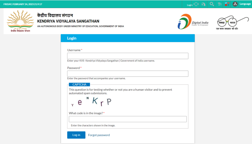 How To Kvssangathan.nic.in Login