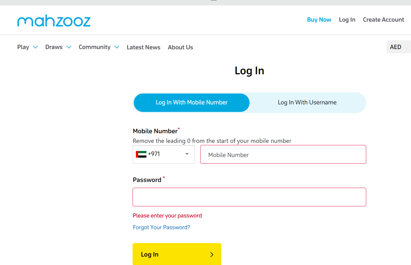 How To Mahzooz Login & Register New Account