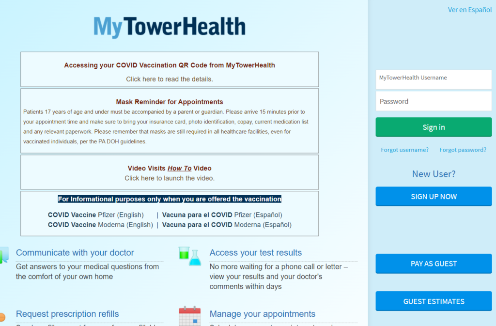 How To Mytowerhealth Login & Register Mytowerhealth.org