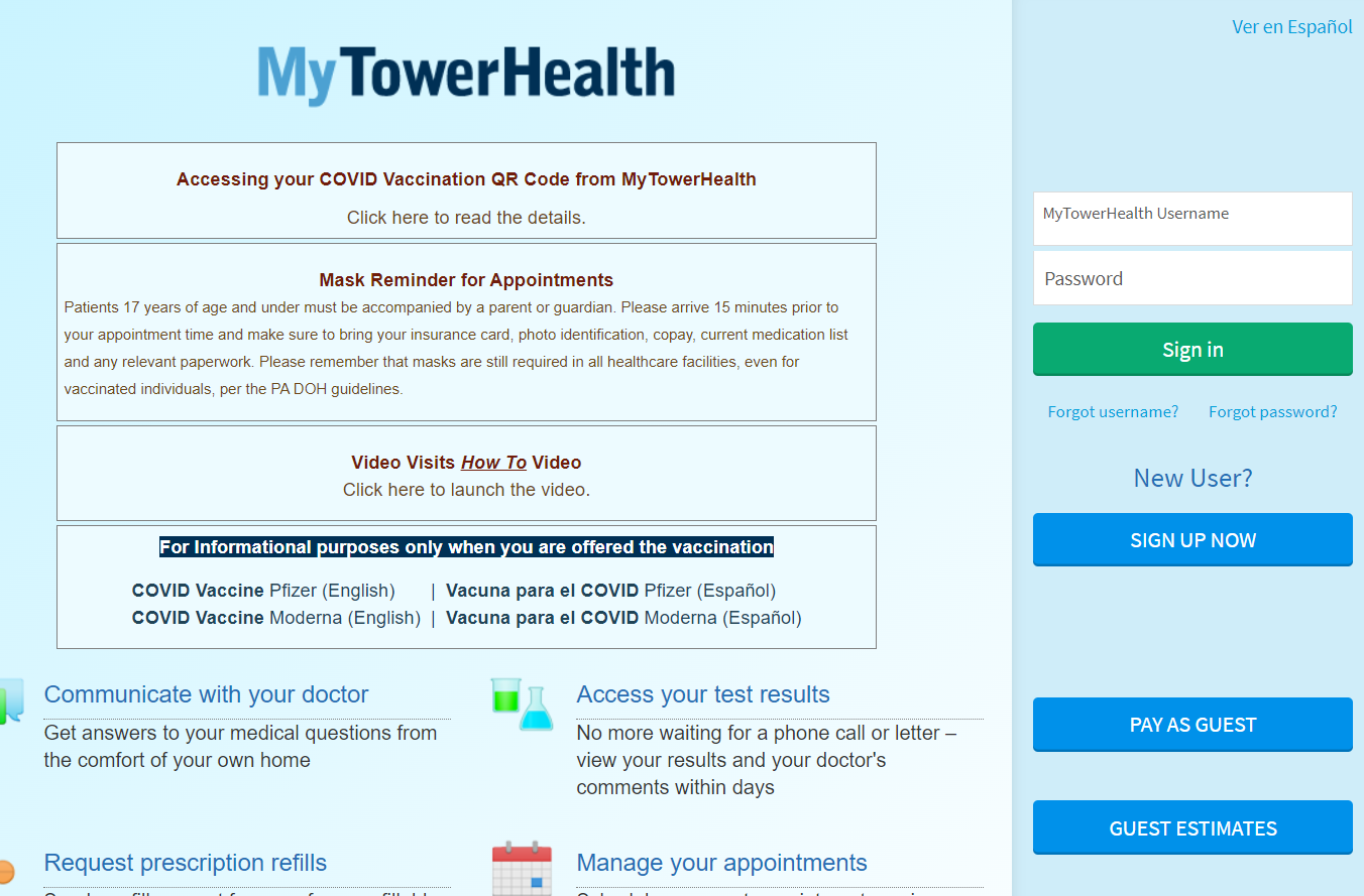 How To Mytowerhealth Login & Register Mytowerhealth.org