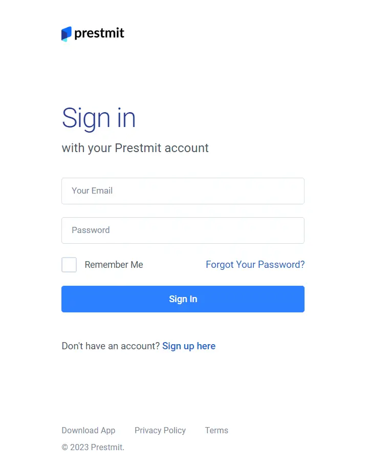 How Can I prestmit login & register New Account