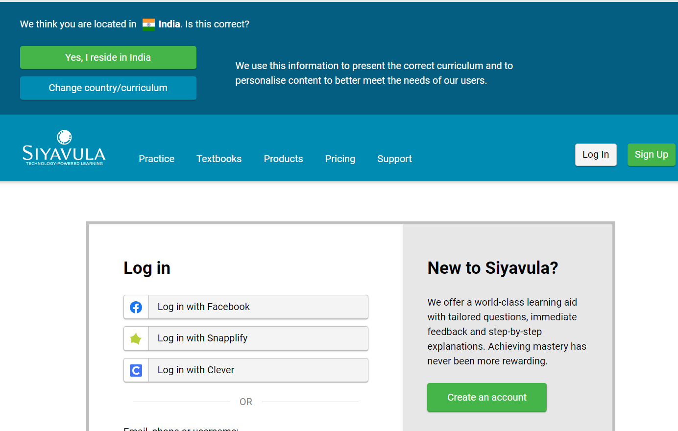 Siyavula Login