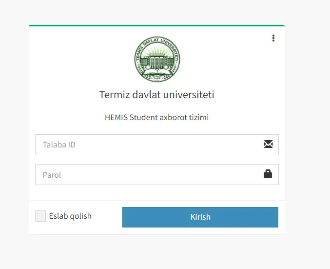 Student Tersu.Uz Login Parol @ Useful Guide To Student.Tersu.uz