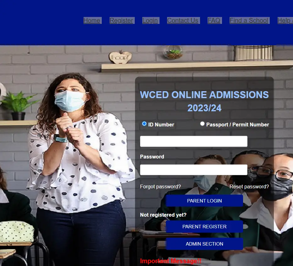 WCED Admissions Login & Register Now My Online Account