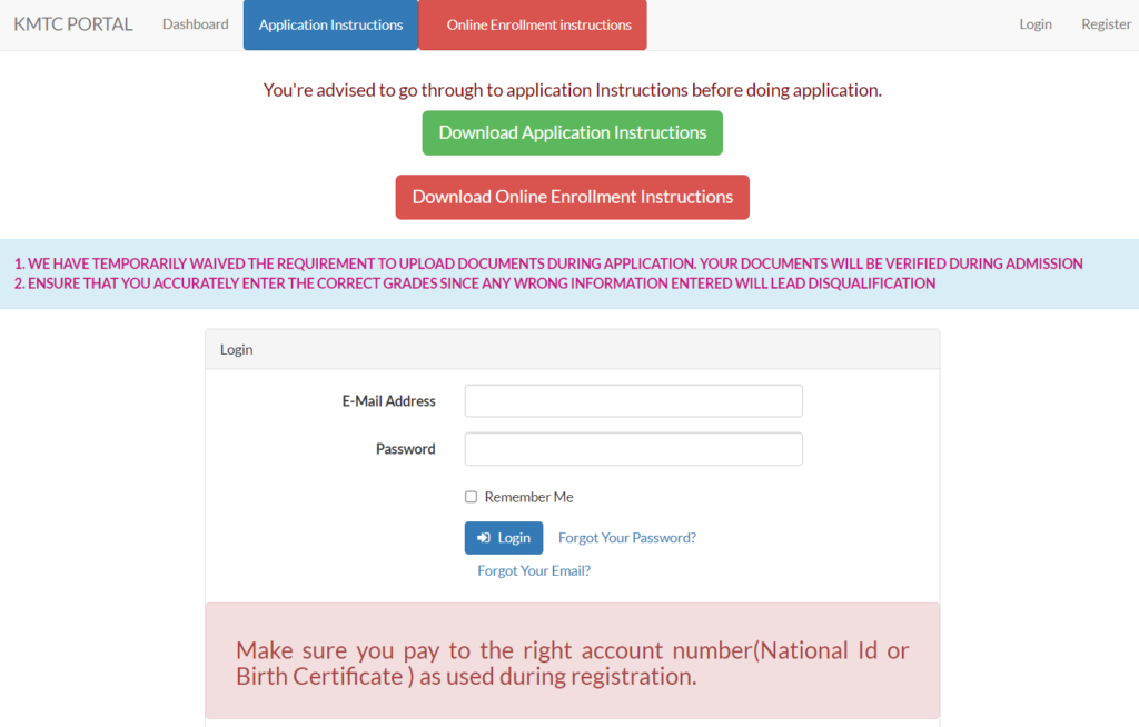 KMTC.ac.ke Admission Portal Login: Everything You Need to Know